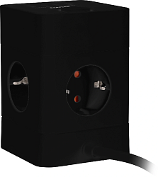 Сетевой удлинитель Buro BU-PTE4.1UC-B 1.5м (4 розетки) черный (коробка)
