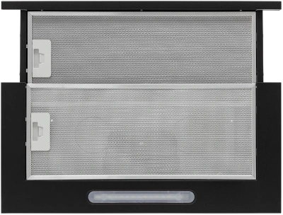 Вытяжка встраиваемая Krona KERRY 600 BLACK PB черный управление: кнопочное (1 мотор)