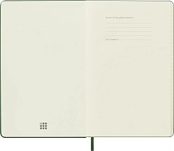 Блокнот Moleskine CLASSIC QP060K15 Large 130х210мм 240стр. линейка твердая обложка зеленый