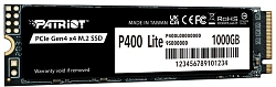 Накопитель SSD Patriot PCIe 4.0 x4 1TB P400LP1KGM28H P400 Lite M.2 2280