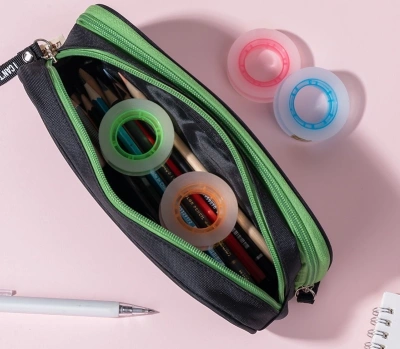 Клейкая лента канцелярская Deli EA689 ассорти шир.18мм дл.30м 38мкр (упак.:8шт)