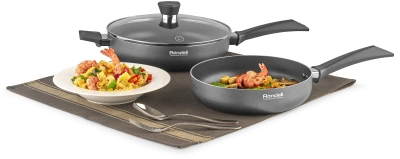 Сковорода Rondell Strike RDA-1353 круглая 20см покрытие: Xylan Plus ручка несъемная (без крышки) серый