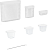 Лотки Cactus CS-PB-SET1 белый