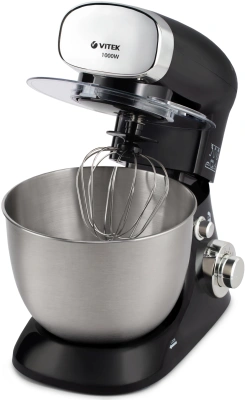 Кухонная машина Vitek VT-1437 планетар.вращ. 1000Вт черный