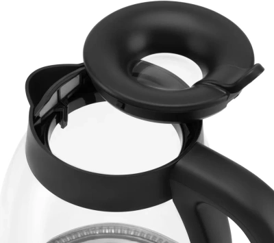 Чайник электрический Polaris PWK 1797CGL 1.8л. 2200Вт черный корпус: пластик/стекло