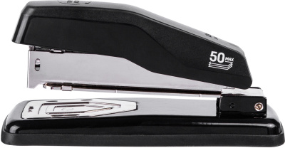 Степлер Deli E0414S/Black 24/6 26/6 (25листов) черный 50скоб коробка