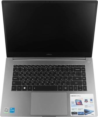 Ноутбук Infinix Inbook X3 Plus 12TH XL31 Core i3 1215U 8Gb SSD256Gb Intel UHD Graphics 15.6" IPS FHD (1920x1080) FreeDOS grey WiFi BT Cam (71008301378)