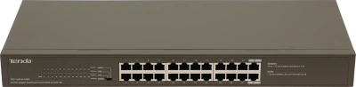 Коммутатор Tenda TEG1124P-24-250W (L2) 24x1Гбит/с 24PoE 225W неуправляемый