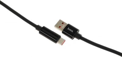 Кабель Hoco U125 TYPE-C 5A(11916) USB (m)-USB Type-C (m) 1.2м черный