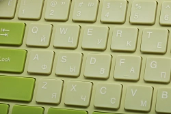 Клавиатура + мышь Acer OCC205 клав:зеленый/желтый мышь:зеленый/желтый USB беспроводная slim Multimedia (ZL.ACCEE.00E)
