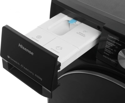 Стиральная машина Hisense WD5S1045BB пан.англ. класс: A загр.фронтальная макс.:10.5кг (с сушкой) черный инвертер
