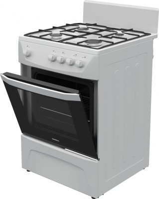 Плита Газовая Darina C 1001 W белый/черный (без крышки) реш.сталь