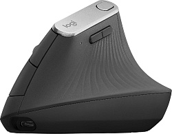 Мышь Logitech MX Vertical черный/серебристый оптическая 4000dpi беспров. BT/Radio USB 4but (910-005449)