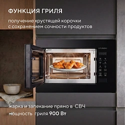 Микроволновая печь Hyundai HBW 2060 BG 20л. 700Вт черный (встраиваемая)