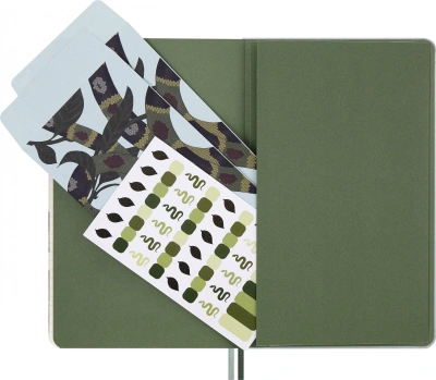 Блокнот Moleskine LIMITED EDITION YEAR OF THE SNAKE LECNYSNKLVSQP060 130х210мм обложка текстиль 176стр. линейка Leaves