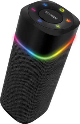 Колонка порт. Sven АС PS-155 черный 10W 1.0 BT/3.5Jack 1800mAh (SV-022334)