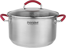 Кастрюля Rondell Sorge RDS-1221 5.1л. d=24см (с крышкой) стальной