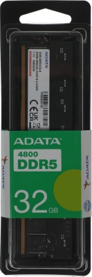 Память DDR5 32Gb 4800MHz A-Data AD5U480032G-S RTL PC5-38400 CL40 DIMM 288-pin 1.1В single rank Ret