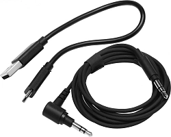 Гарнитура мониторные Sony WH-1000XM5 1.2м черный беспроводные bluetooth оголовье (WH-1000XM5/B)