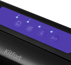 Вакуумный упаковщик Kitfort КТ-1528-1 110Вт 0.55Бар шир.пак.:28см черный/фиолетовый