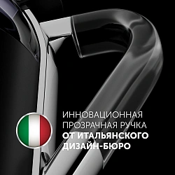 Чайник электрический Polaris PWK 1563CGL 1.5л. 2200Вт черный/прозрачный корпус: пластик/стекло