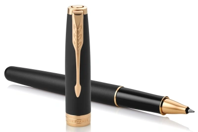 Ручка роллер Parker Sonnet Core T528 (1931518) Matte Black GT F черн. черн. подар.кор.