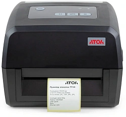 Термопринтер Атол TT43 (60106) 300dpi 102мм/с/USB/RS232/Eth для печ.накл. черный