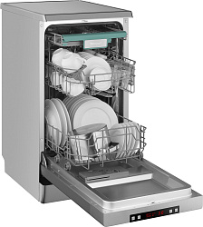 Посудомоечная машина Weissgauff DW 4015 серебристый (узкая)