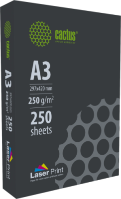 Бумага Cactus CS-LPA3250250 A3/250г/м2/250л./белый для лазерной печати