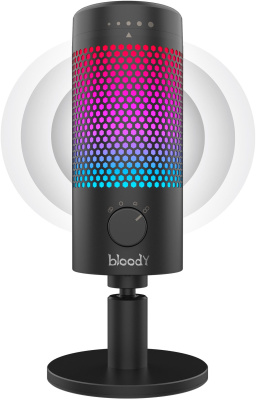 Микрофон проводной A4Tech Bloody GM50 Pro 2.5м черный