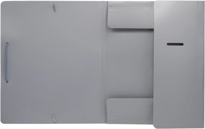 Папка на резинке Silwerhof Eco A4 пластик 0.5мм кор.15мм серый