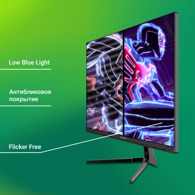 Монитор Digma 23.8" Overdrive 24P410F черный IPS LED 2ms 16:9 HDMI матовая 300cd 178гр/178гр 1920x1080 200Hz G-Sync FreeSync DP FHD USB 2.8кг