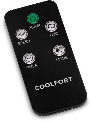 Вентилятор напольный Coolfort CF-2010 45Вт скоростей:3 ПДУ белый