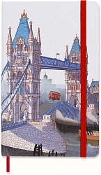 Блокнот Moleskine LIMITED EDITION I AM LONDON LEQP060IAMLO Large 130х210мм 240стр. слоновая кость страницы линейка твердая обложка белый