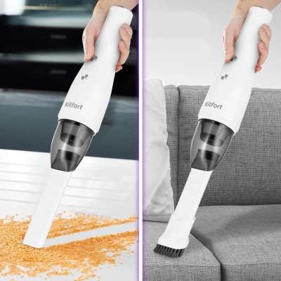 Пылесос ручной Kitfort КТ-5159 70Вт белый/черный