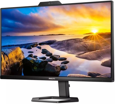 Монитор Philips 23.8" 24E1N5300HE черный IPS LED 1ms 16:9 HDMI M/M Cam матовая HAS Piv 300cd 178гр/178гр 1920x1080 75Hz FreeSync DP FHD USB 4.37кг