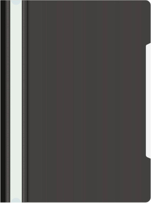 Папка-скоросшиватель Бюрократ -PS20BLCK A4 прозрач.верх.лист пластик черный 0.12/0.16