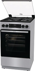Плита Комбинированная Gorenje GK5C41SF серый (стеклянная крышка) реш.чугун