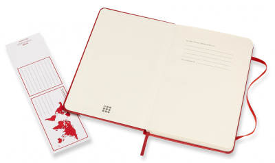 Блокнот Moleskine CLASSIC QP050F2 Medium 115x180мм 208стр. линейка твердая обложка красный