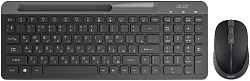Клавиатура + мышь Acer OCC402 клав:черный мышь:черный USB беспроводная slim Multimedia (ZL.ACCCC.018)