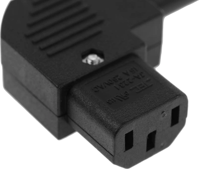 Вилка Lanmaster LAN-IEC-320-C13/90 (упак.:1шт) 1м черный