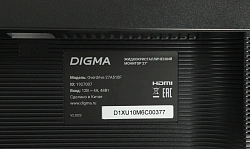 Монитор Digma 27" Overdrive 27A510F черный VA LED 1ms 16:9 HDMI M/M матовая 300cd 178гр/178гр 1920x1080 165Hz G-Sync FreeSync DP FHD 4.65кг