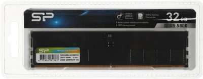 Память DDR5 32GB 5600MHz Silicon Power SP032GBLVU560F02 RTL PC5-44800 CL46 DIMM 288-pin 1.1В dual rank Ret