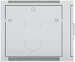 Шкаф коммутационный Cabeus (SH-05F-6U60/35M) настенный 6U 600x350мм пер.дв.металл 60кг серый 290мм 368мм IP20 сталь