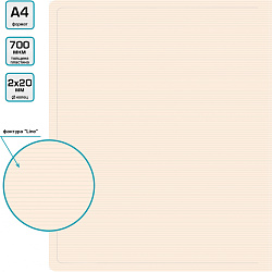 Папка на 2-х кольцах Бюрократ DeLuxe DL0740/2MILK A4 пластик 0.7мм кор.32мм молочный
