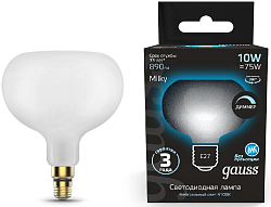 Лампа светодиодная Gauss Filament 1017802210-D 10Вт цок.:E27 груша 220B св.свеч.бел.нейт. (упак.:1шт)
