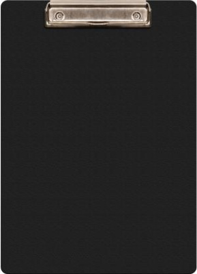 Папка-планшет Бюрократ -PD6004/BLCK A4 пластик 1.2мм черный