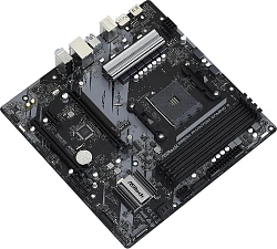 Материнская плата Asrock B550M PHANTOM GAMING 4 Soc-AM4 AMD B550 4xDDR4 mATX AC`97 8ch(7.1) GbLAN RAID+HDMI+DP
