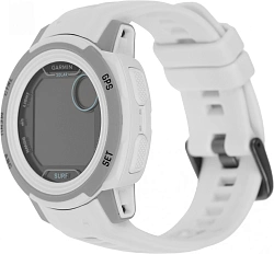 Смарт-часы Garmin Instinct 2s Solar 40мм 1.2" AMOLED корп.черный/белый рем.белый (010-02564-03)