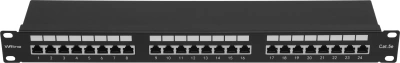 Патч-панель WRline WR-PL-24-C5E-SH-D 19" 1U 24xRJ45 кат.5e FTP